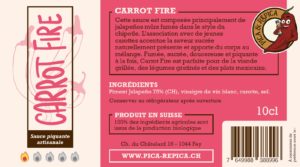 Sauce piquante 'Carrot Fire'